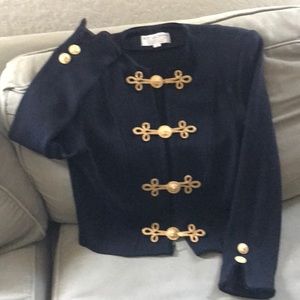 St. John black cropped jacket